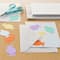 Ensemble de cartes et d’enveloppes blanches miroitantes en format A7 de Recollections